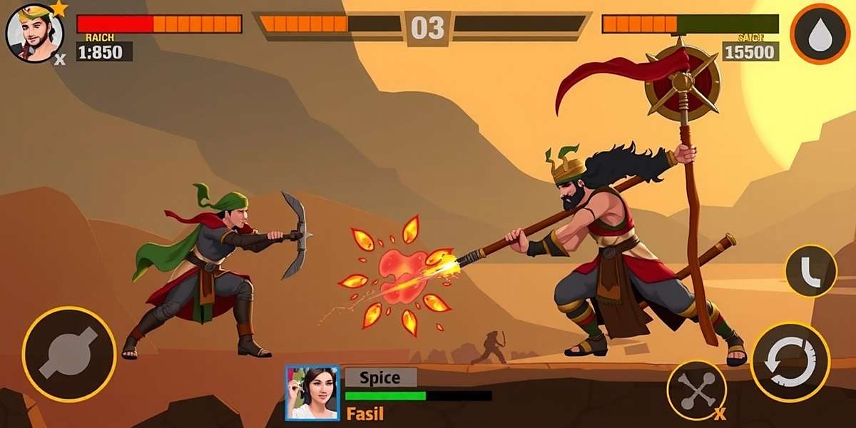 Bharat Cumin Fighter Gameplay Screenshot Bharat Cumin Fighter gameplay showing spice-based combat between warriors