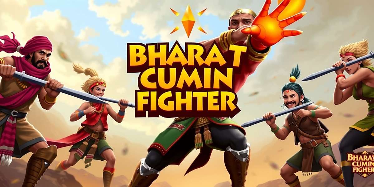 Bharat Cumin Fighter Official Cover Art Bharat Cumin Fighter game cover featuring Indian spice warriors in combat